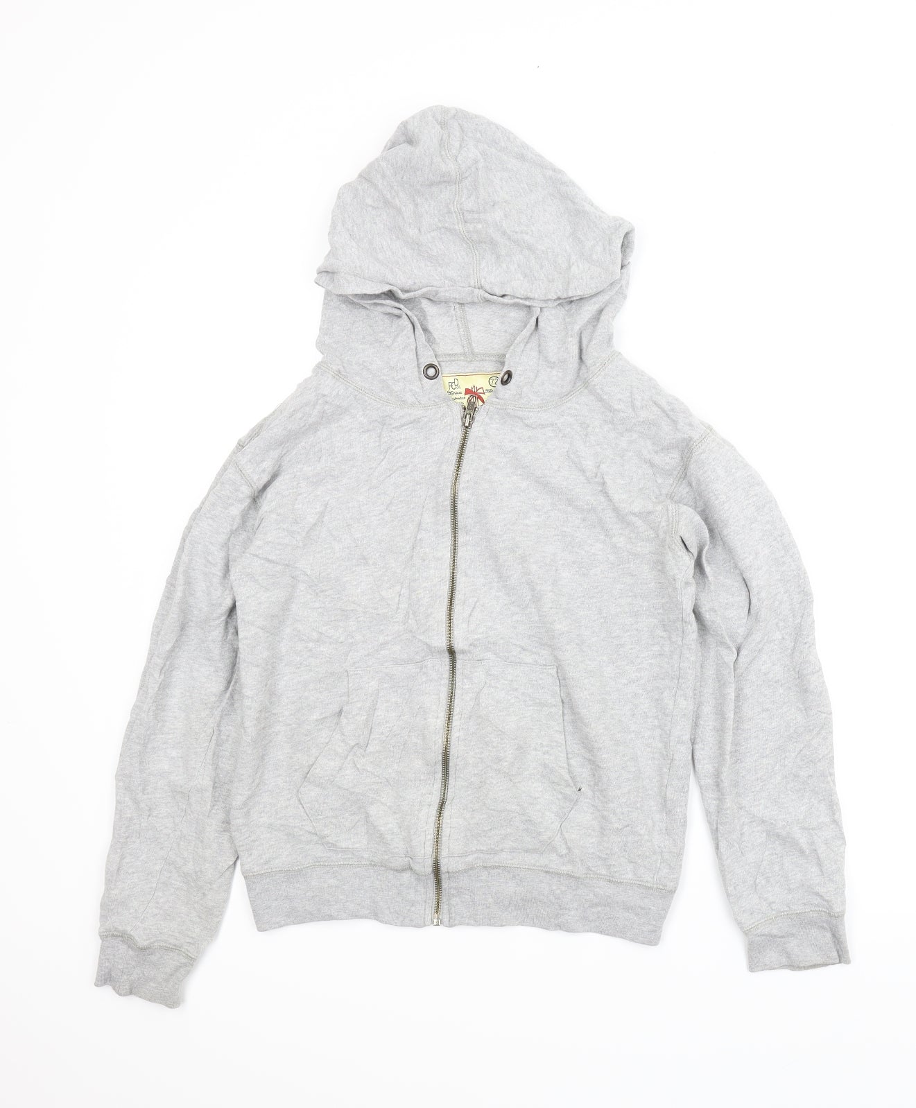 Womens UK Size XS French Connection Grey Full Zip Hoodie