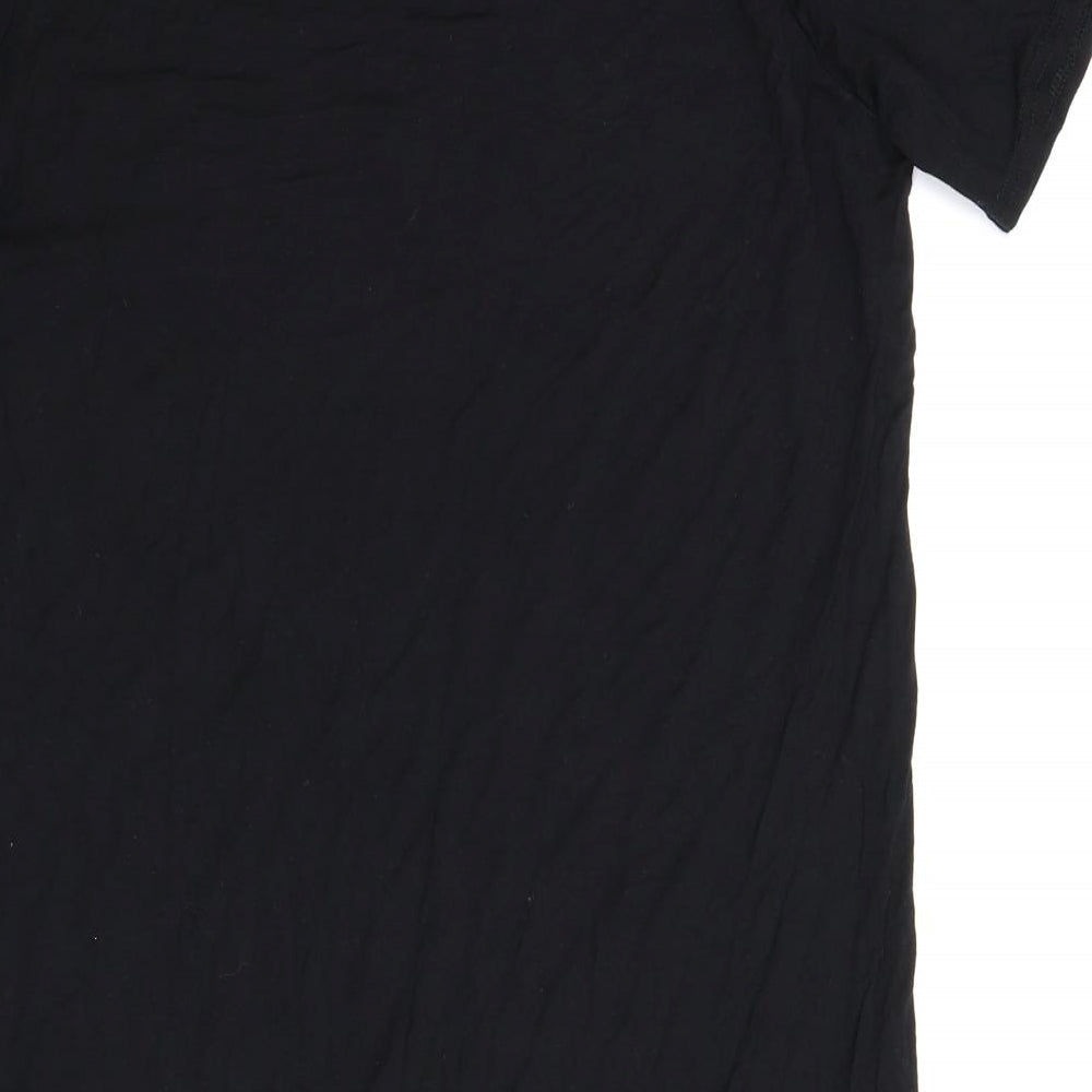 Boohoo Womens Black Solid  Chemise Dress Size 10  - Bridesmaid