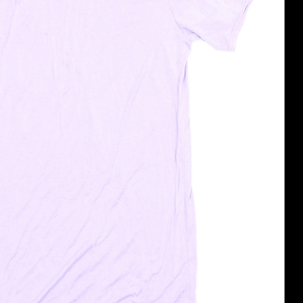 In the Style Womens Purple Solid  Chemise Dress Size 6
