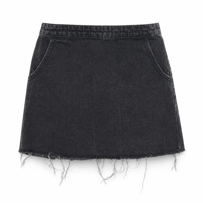 Womens UK Size S Topshop A-Line Denim Skirt