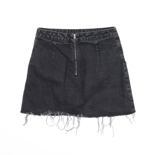 Womens UK Size S Topshop A-Line Denim Skirt