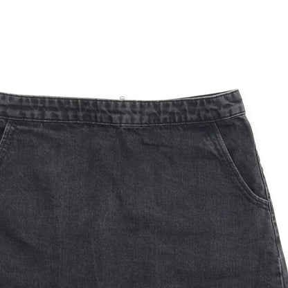Womens UK Size S Topshop A-Line Denim Skirt