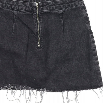 Womens UK Size S Topshop A-Line Denim Skirt