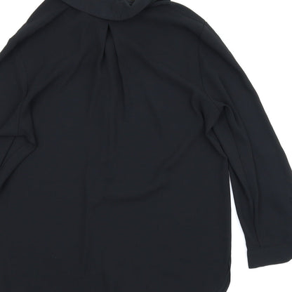 Womens UK Size 8 Dorothy Perkins Black Basic Blouse