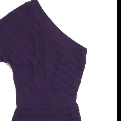 Warehouse Womens Purple   Shift  Size 8