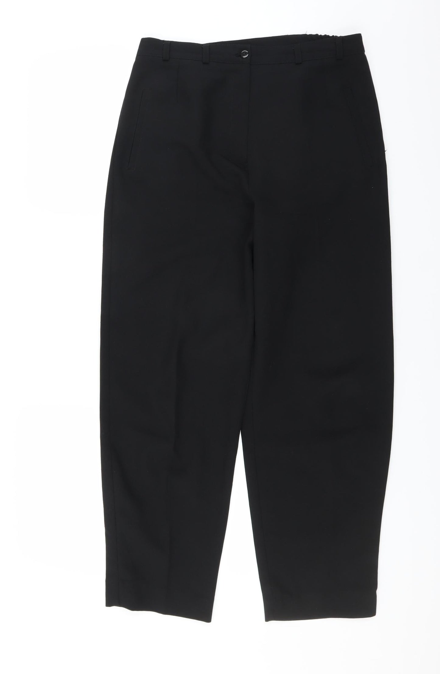 Womens UK Size 14 Classics Regular Fit  Black Trousers