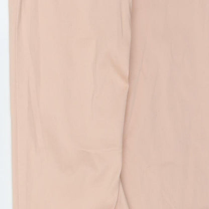 Womens UK Size 10 H&M Regular Fit  Pink Trousers