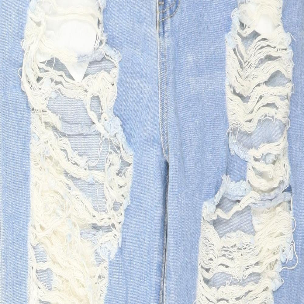 SheIn Womens Blue  Denim Straight Jeans Size L L29 in