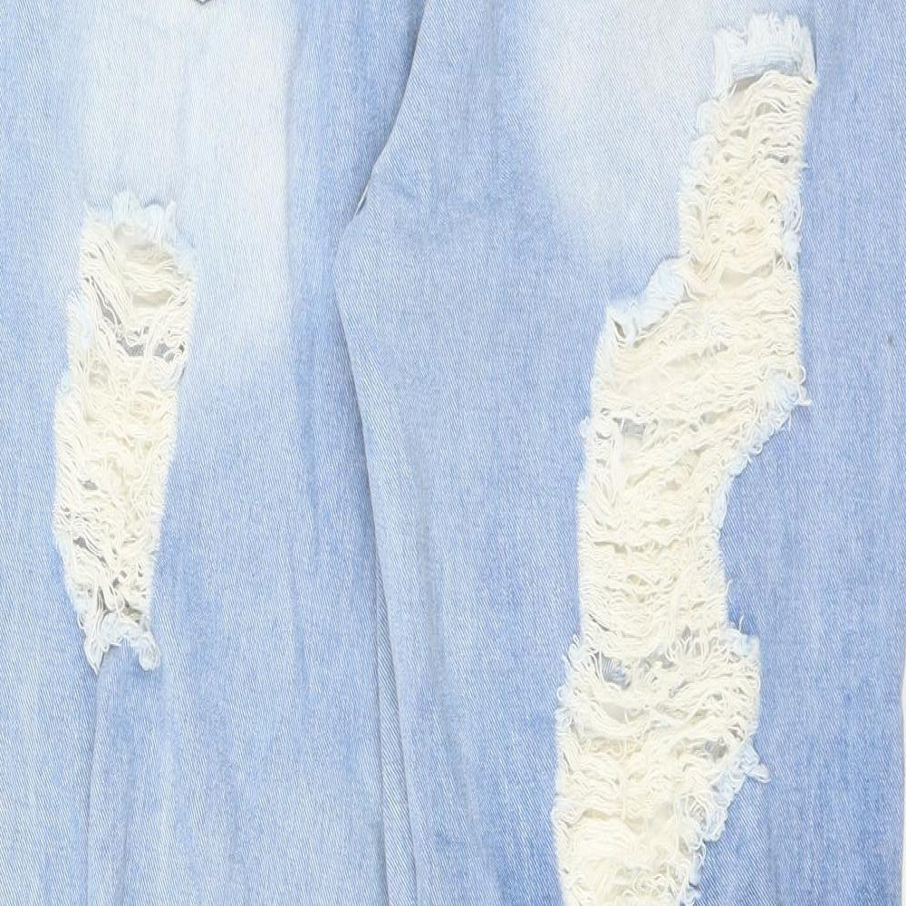 SheIn Womens Blue  Denim Straight Jeans Size L L29 in