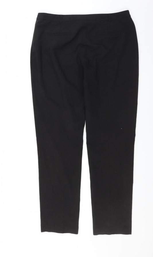 Womens UK Size 12 Dorothy Perkins Regular Fit  Black Trousers