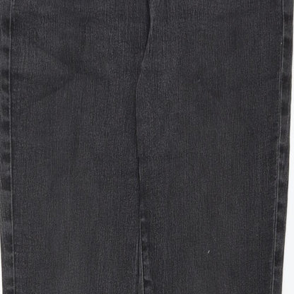 Sainsburys Womens Grey  Denim Straight Jeans Size 12 L30 in