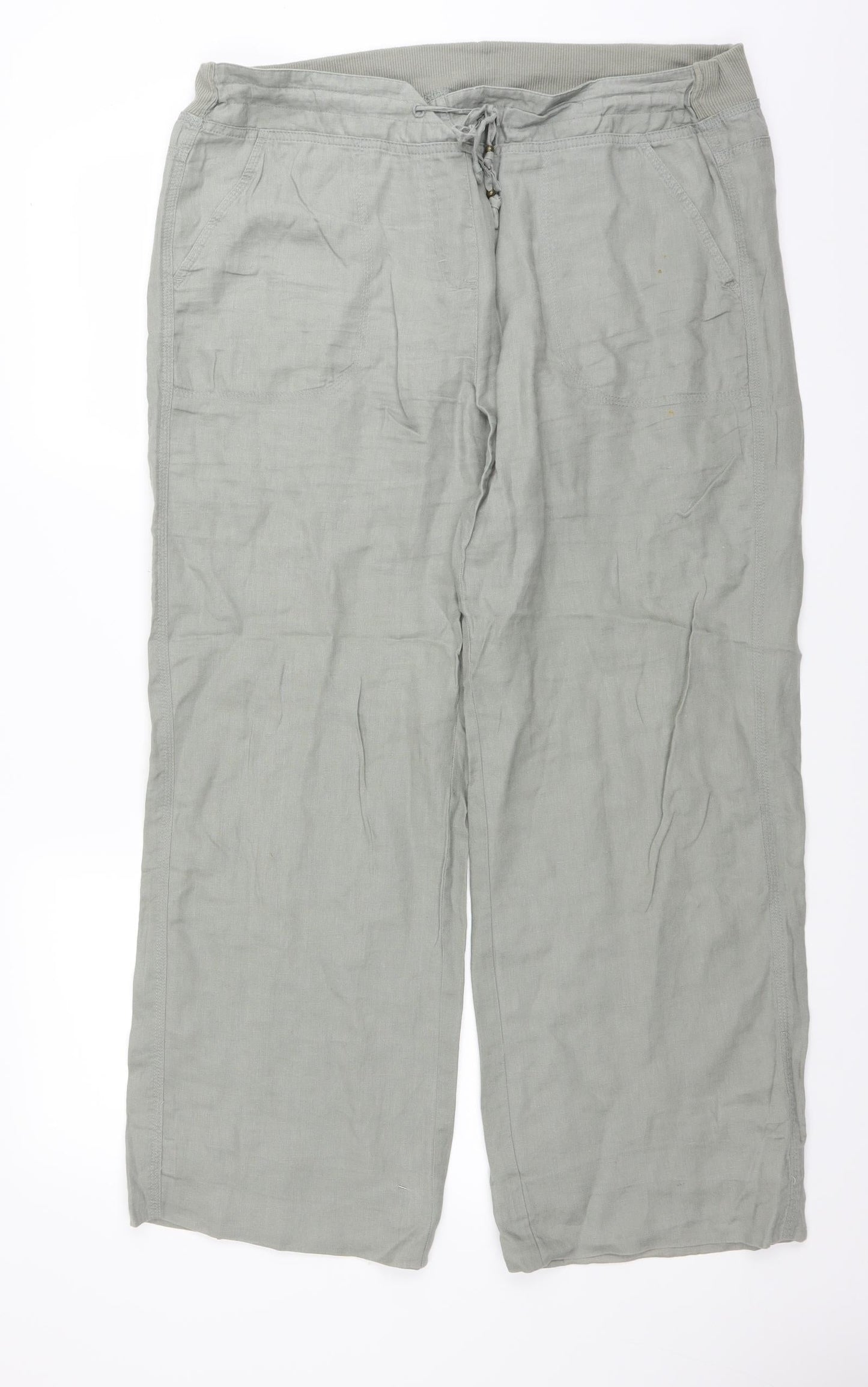 Womens UK Size 36 in Preworn Regular Fit  Green Trousers