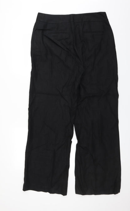 Womens UK Size 14 Artigiano Regular Fit  Black Trousers