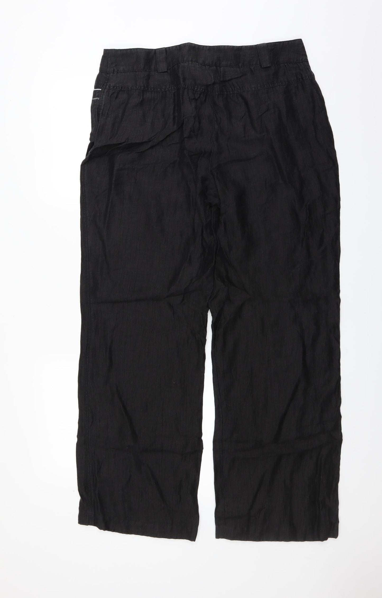 Womens UK Size 14 Gelco Regular Fit  Black Trousers