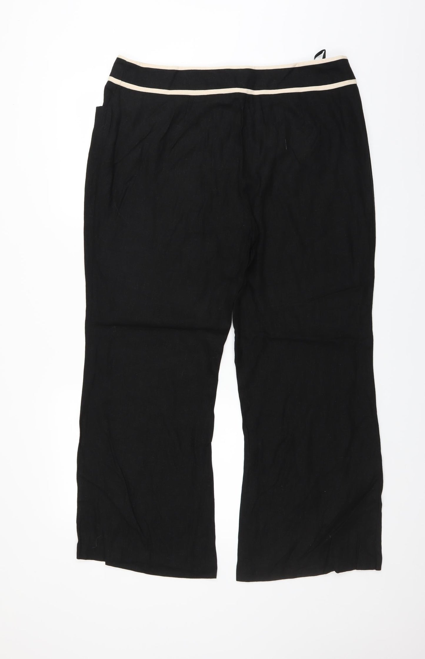 Womens UK Size 36 in South Regular Fit  Black Trousers