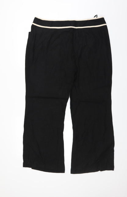 Womens UK Size 36 in South Regular Fit  Black Trousers