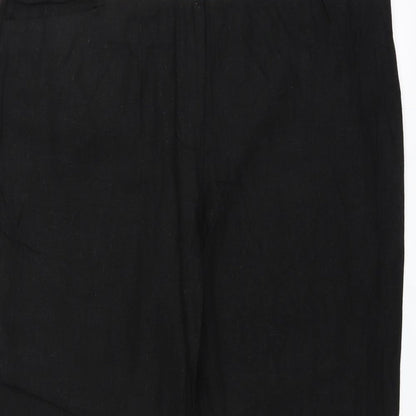 Womens UK Size 36 in South Regular Fit  Black Trousers