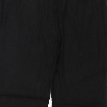 Womens UK Size 36 in South Regular Fit  Black Trousers