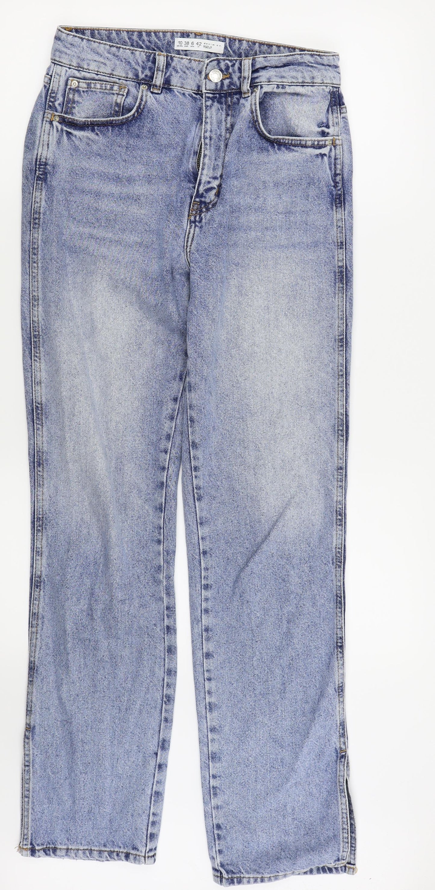 Womens UK Size 10 denim and co Regular Fit Straight Blue Jeans