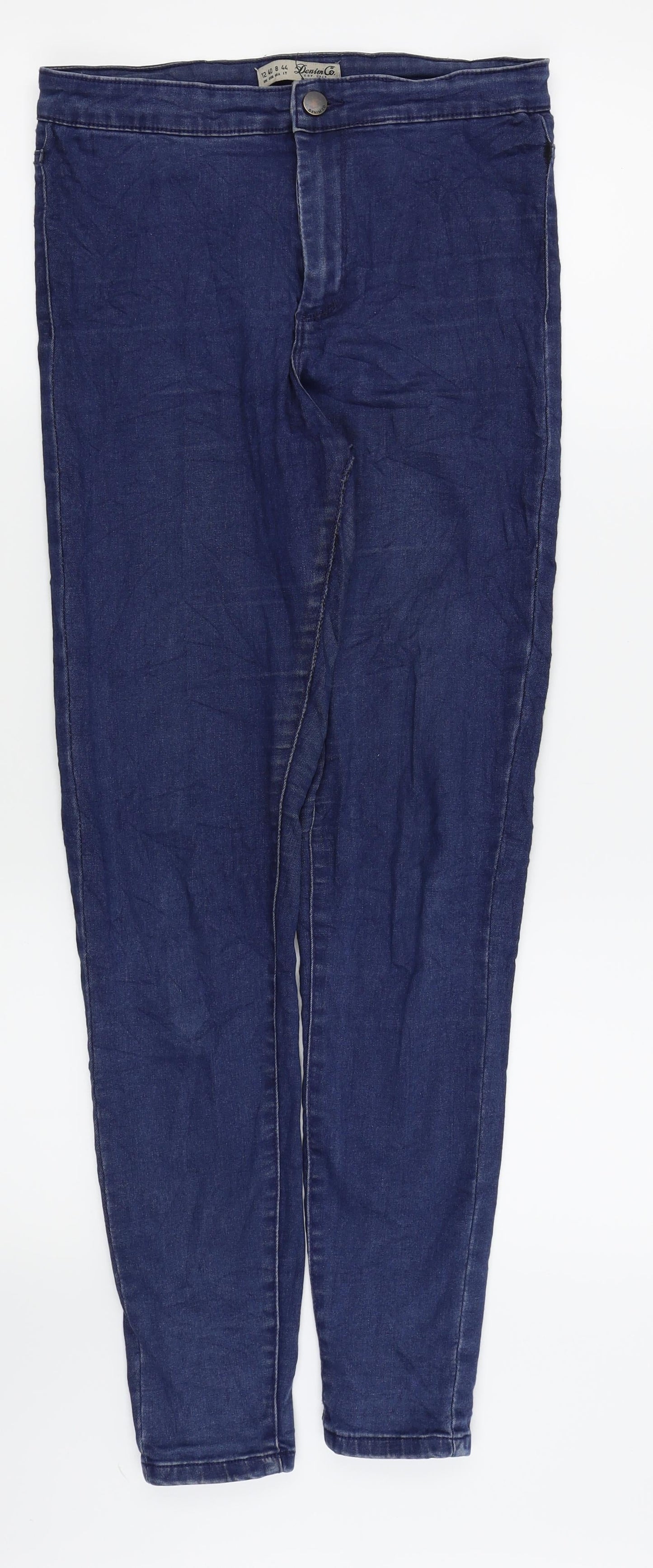 Denim & Co. Womens Blue   Skinny Jeans Size 12 L27 in