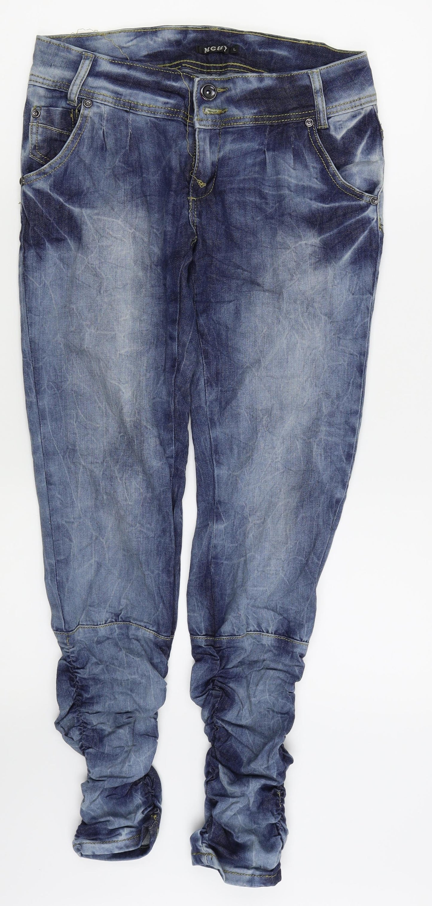 MGGY Womens Blue   Skinny Jeans Size L L29 in