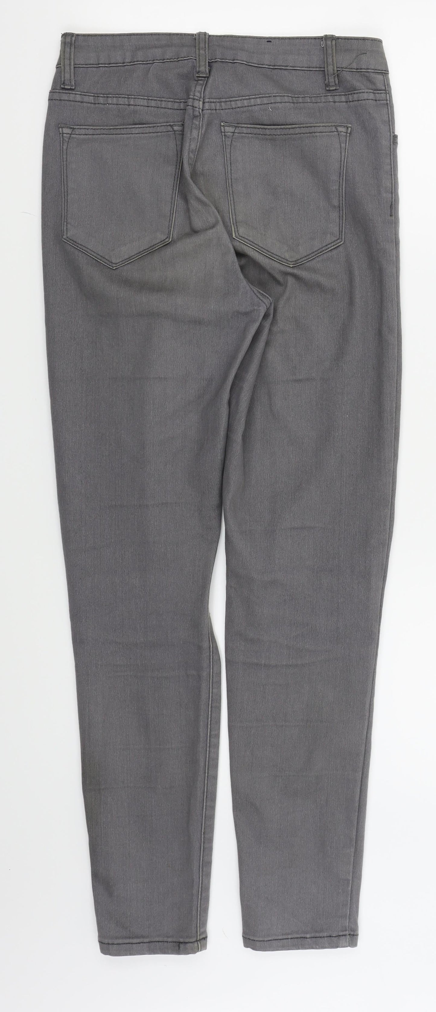 Womens UK Size 10 MOMOKROM Regular Fit Skinny Grey Jeans
