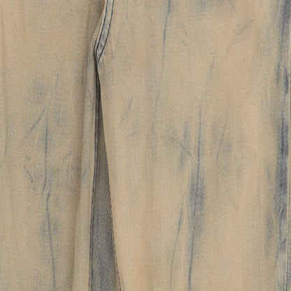 Topshop Womens Orange   Mom Jeans Size 28 L32 in