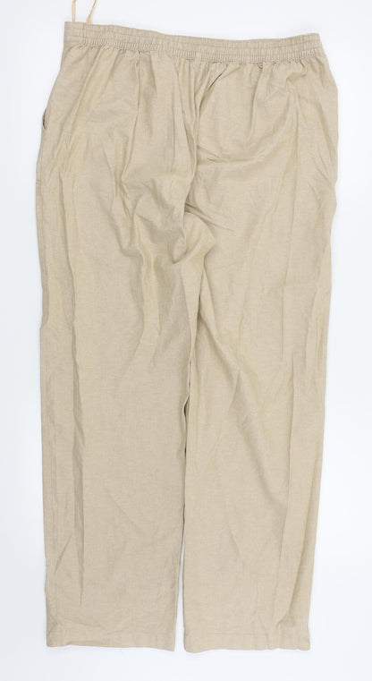 isle Womens Beige   Trousers  Size 14 L26 in