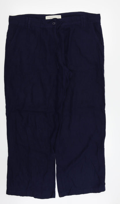 Womens UK Size 10 NEXT Regular Fit  Blue Trousers