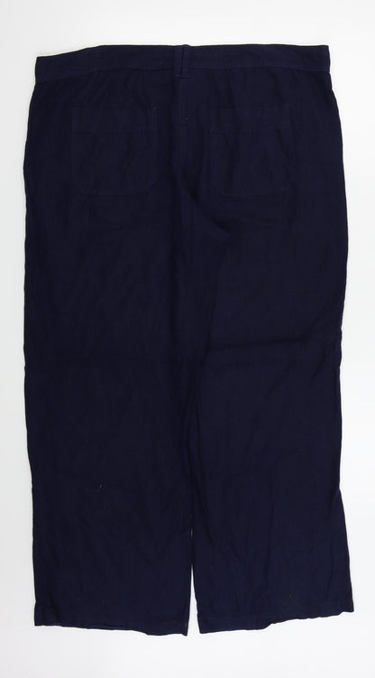 Womens UK Size 10 NEXT Regular Fit  Blue Trousers