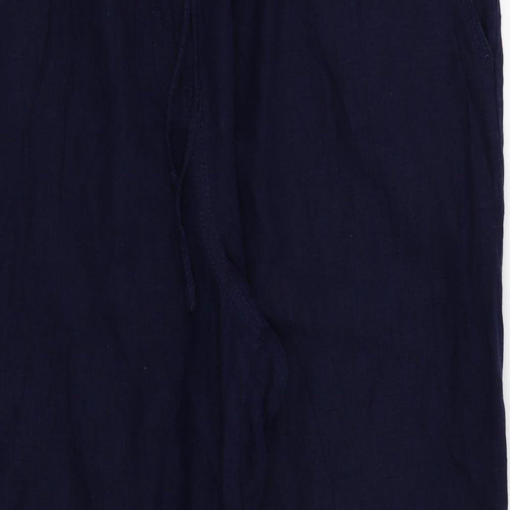 Womens UK Size 10 NEXT Regular Fit  Blue Trousers