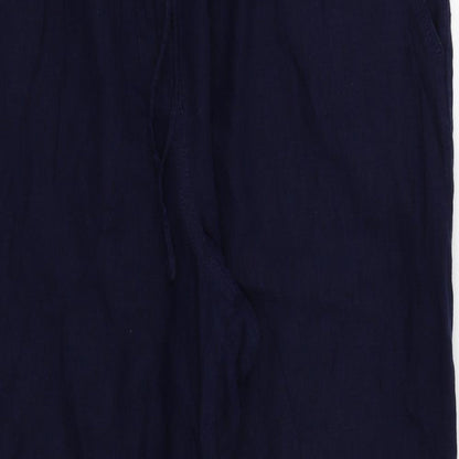 Womens UK Size 10 NEXT Regular Fit  Blue Trousers