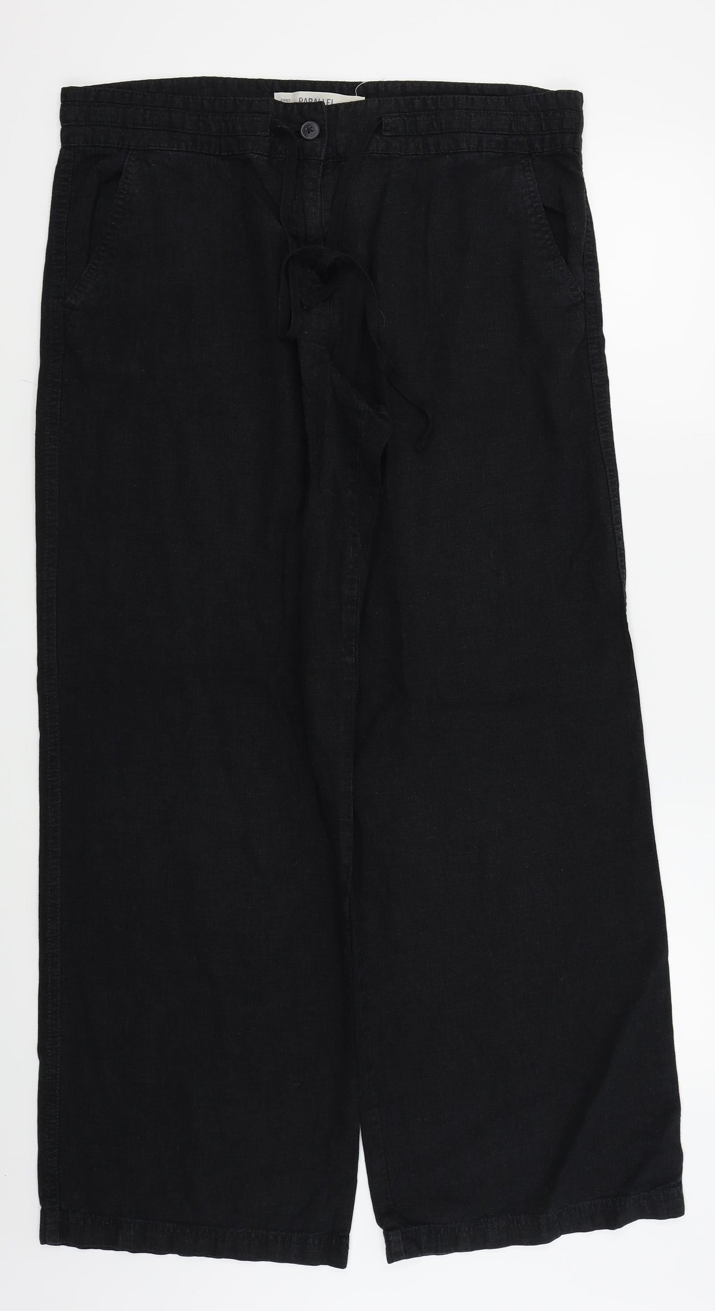 Womens UK Size 16 NEXT Regular Fit  Black Trousers
