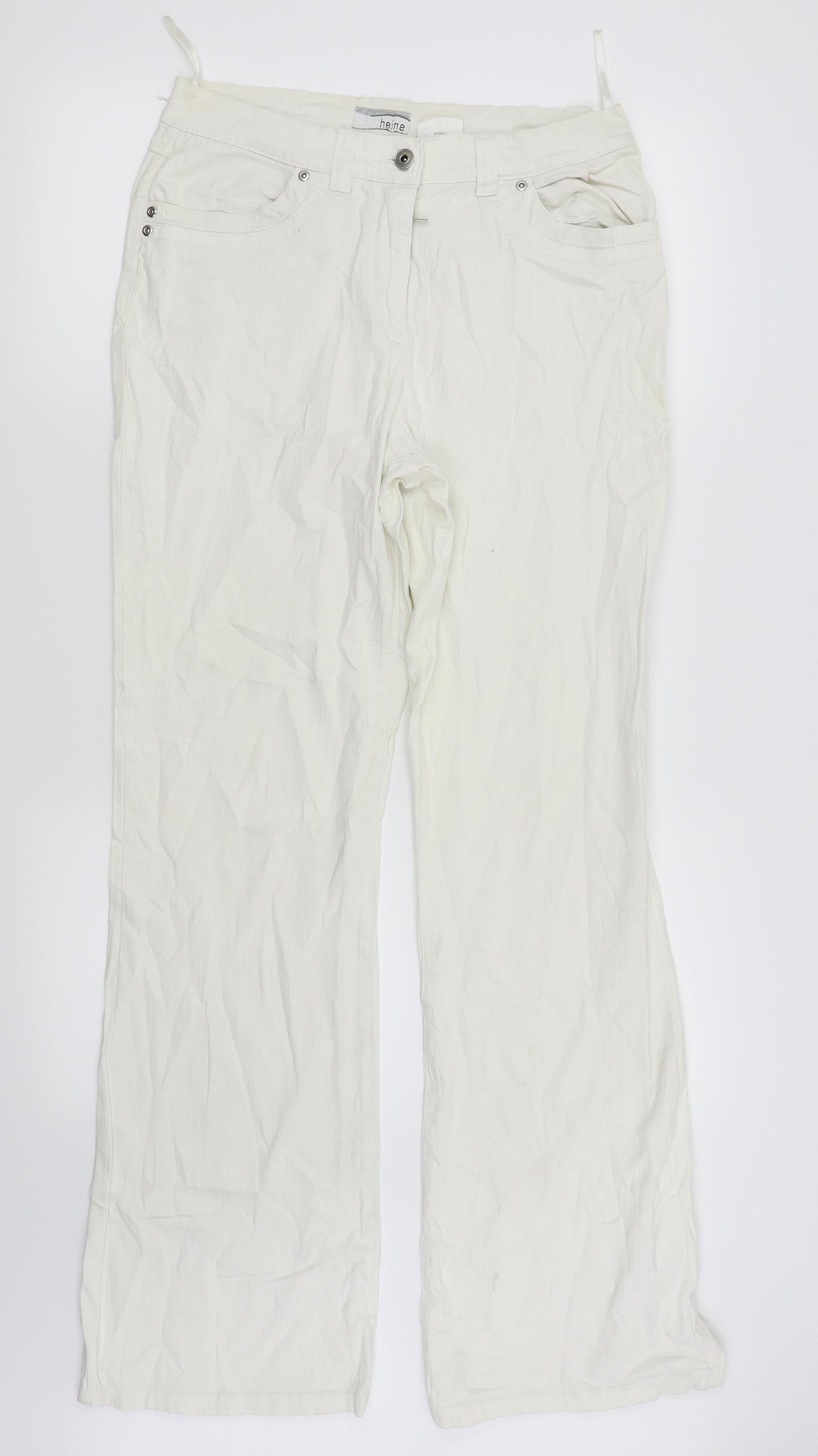 HEINE Womens Silver   Straight Jeans Size 28 L30 in