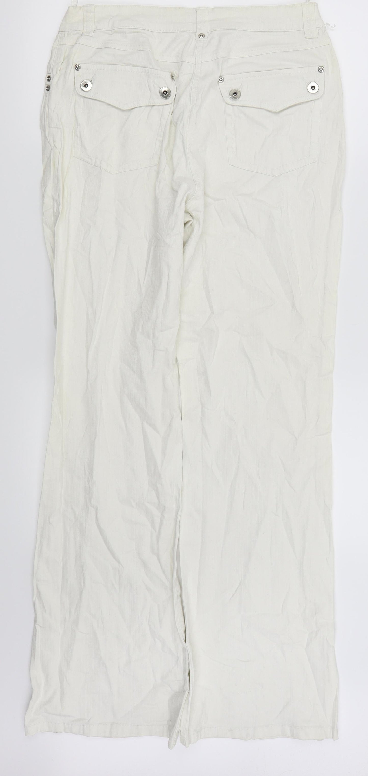 HEINE Womens Silver   Straight Jeans Size 28 L30 in