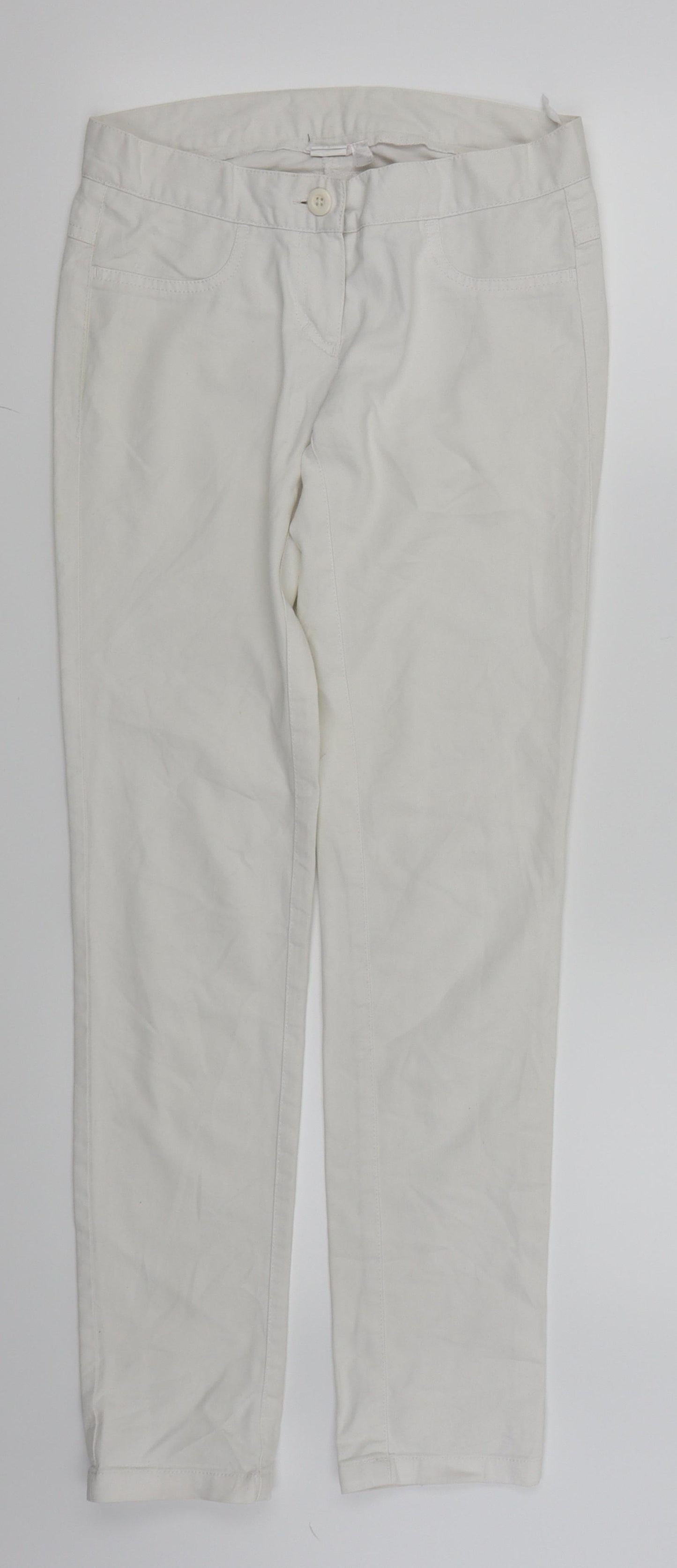 7 Days Womens White   Skinny Jeans Size 6 L29 in