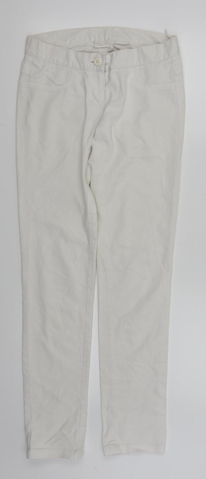 7 Days Womens White   Skinny Jeans Size 6 L29 in