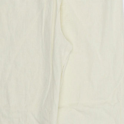Mia Moda Womens White   Trousers  Size 18 L26 in