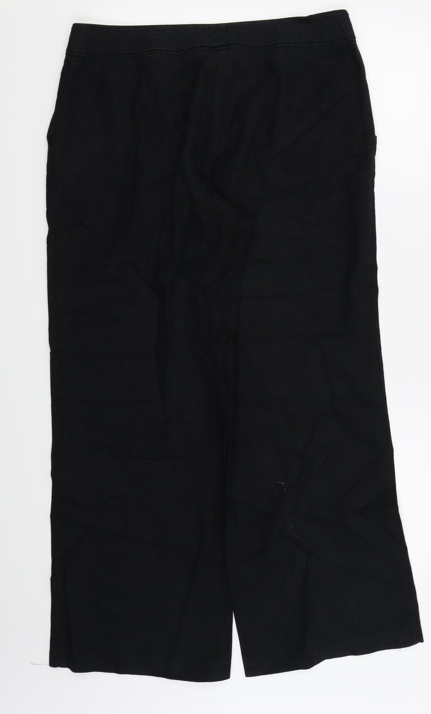 Womens UK Size 14 M&S Regular Fit  Black Trousers