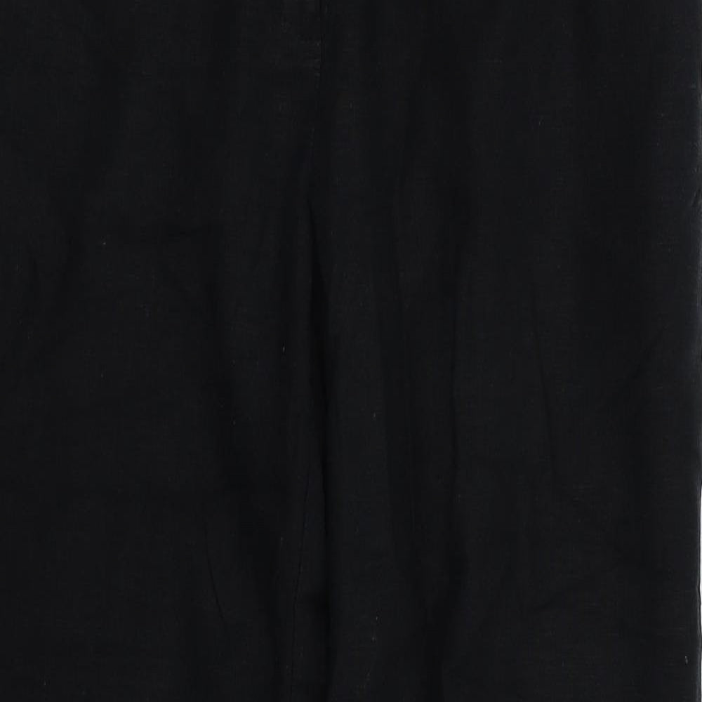 Womens UK Size 14 M&S Regular Fit  Black Trousers