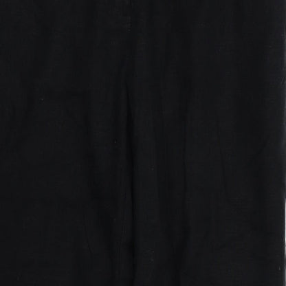 Womens UK Size 14 M&S Regular Fit  Black Trousers