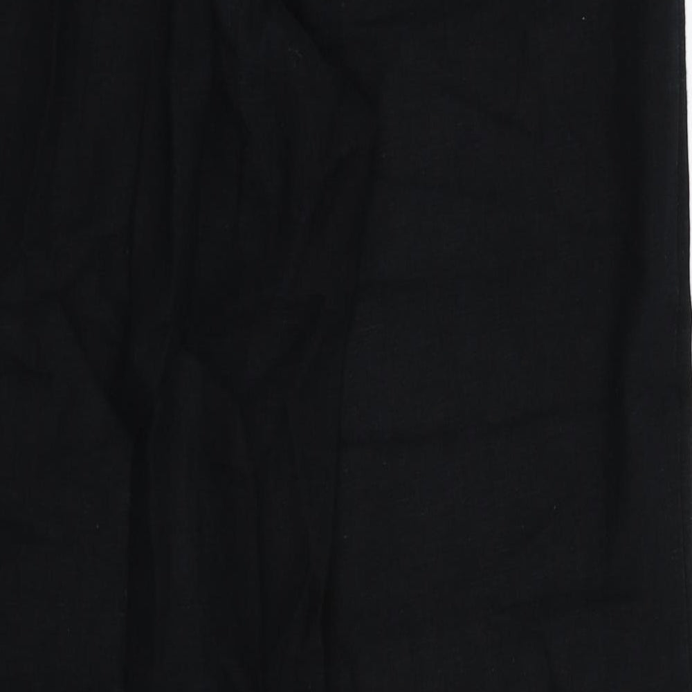 Womens UK Size 14 M&S Regular Fit  Black Trousers