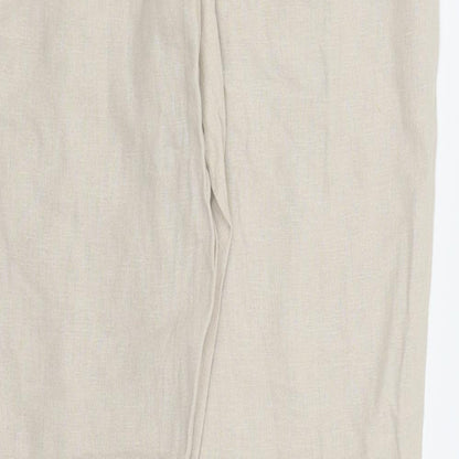 Womens UK Size 12 Dorothy Perkins Regular Fit  Beige Trousers