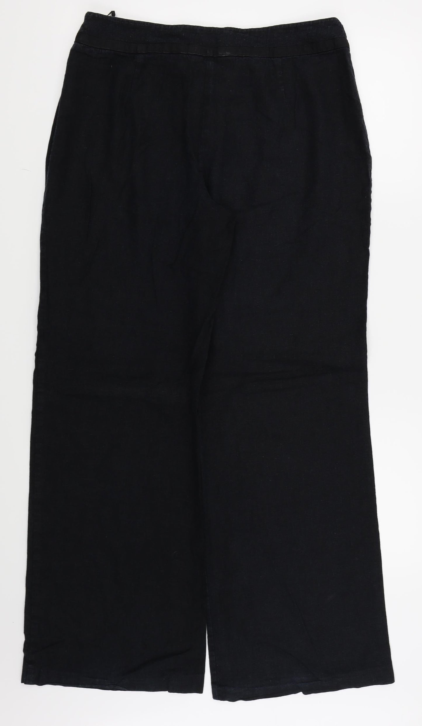 M&S Womens Black   Trousers  Size 14 L29 in