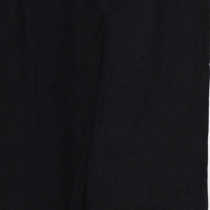 M&S Womens Black   Trousers  Size 14 L29 in
