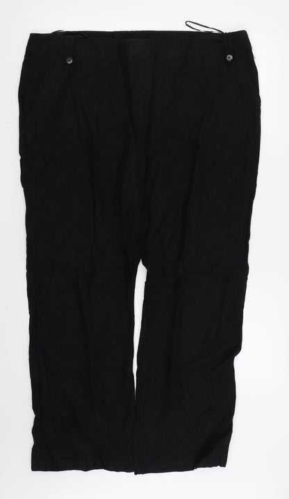 Asda George Womens Black   Trousers  Size 18 L27 in