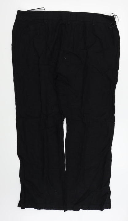 Asda George Womens Black   Trousers  Size 18 L27 in
