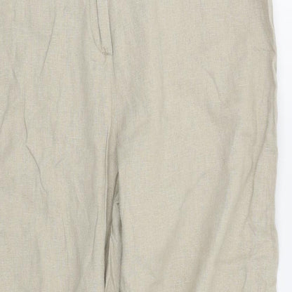 Evie Collection Womens Beige   Trousers  Size 16 L28 in