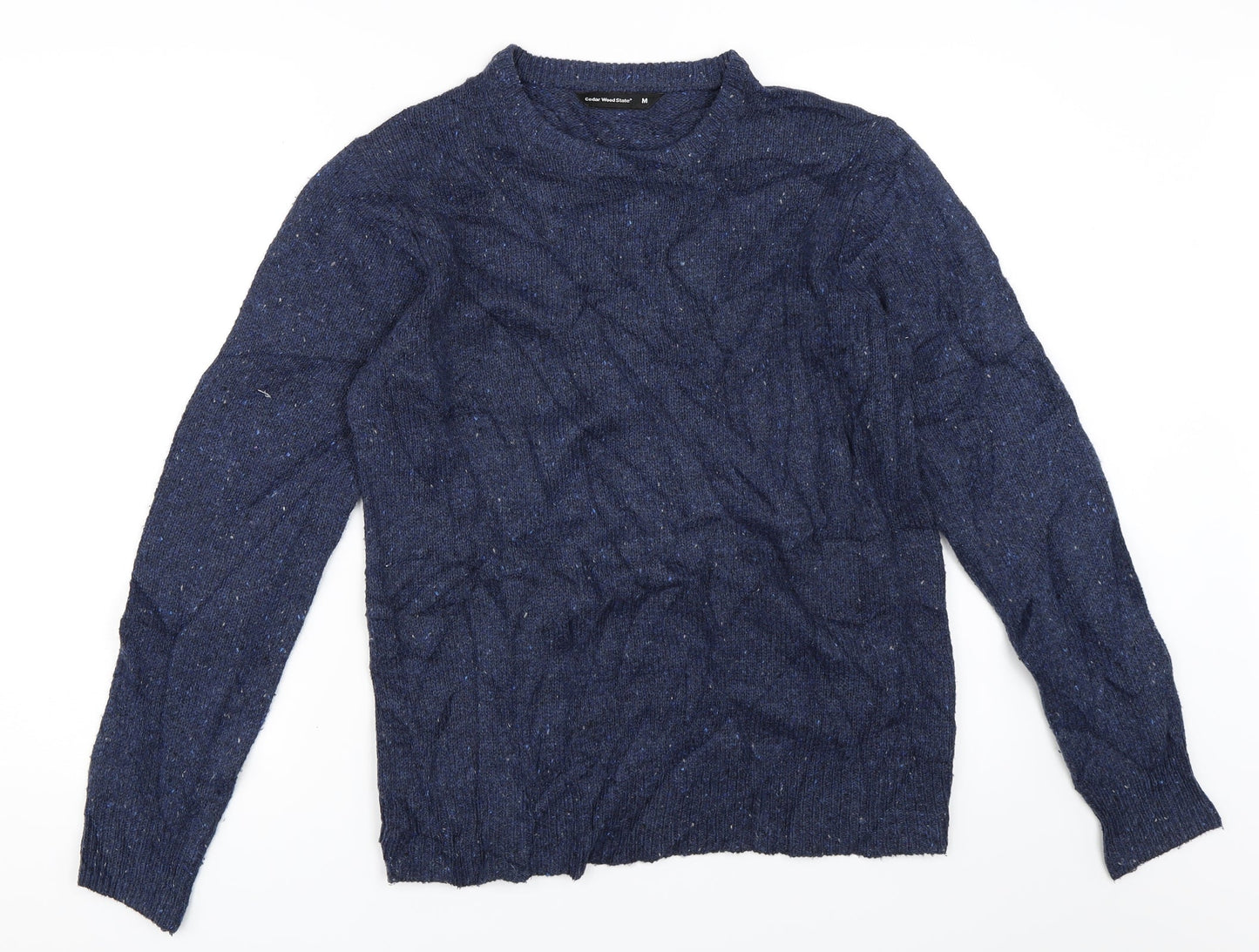 Cedar Wood State Mens Blue   Pullover Jumper Size M