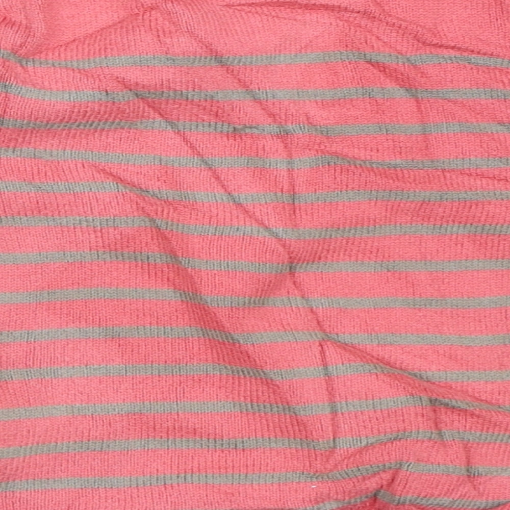 Vertbaudet Girls Pink Striped  Pullover Jumper Size 3 Years